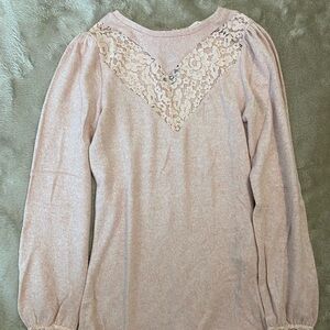 Naf Naf Floral Frill Long Sleeve